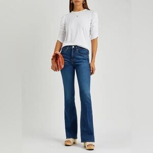 Veronica Beard Waldorf Ruched Sleeve Tee